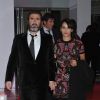 Eric Cantona et sa femme Rachida Brakni - La princesse Stephanie de Monaco assiste a la ceremonie du 'Golden Foot Award' a Monaco le 17 Avril 2012.