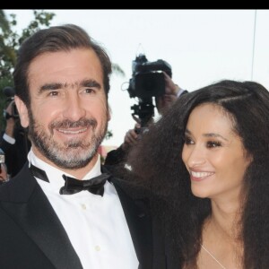 Eric Cantona et Rachida Brakni au Festival de Cannes en 2009.