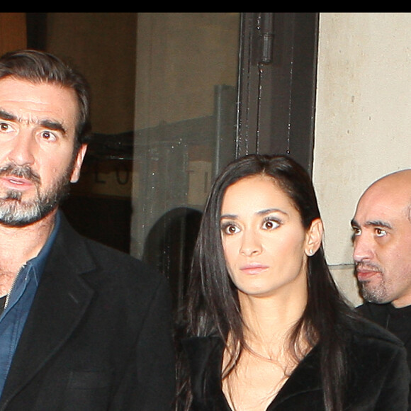 Eric Cantona et Rachida Brakni à la Fashion Week de Paris en 2009.