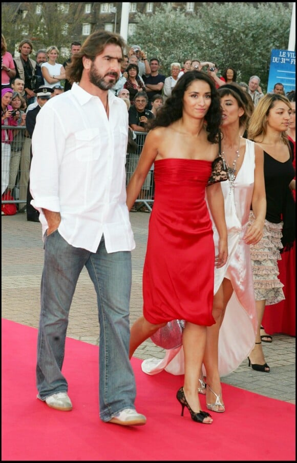 Eric Cantona et Rachida Brakni au Festival de Deauville en 2005.