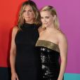 Jennifer Aniston et Reese Witherspoon à la première de la série d'Apple TV+ "The Morning Show" au Lincoln Center à New York, le 28 octobre 2019.