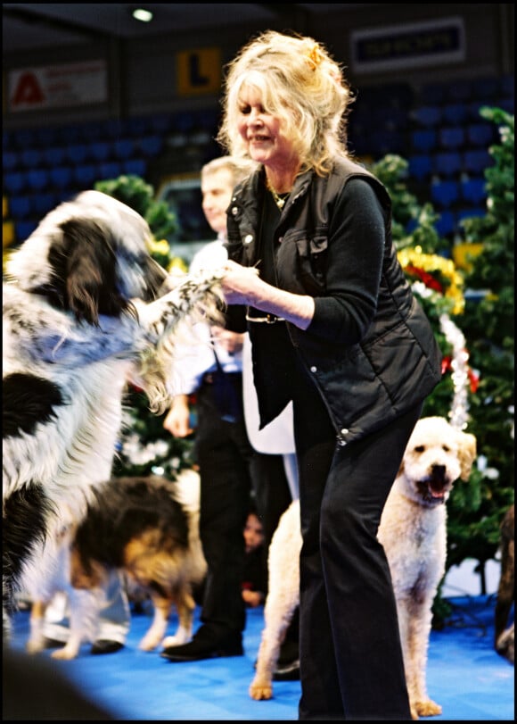 Brigitte Bardot au Noêl des animaux de la SPA en 2004.
