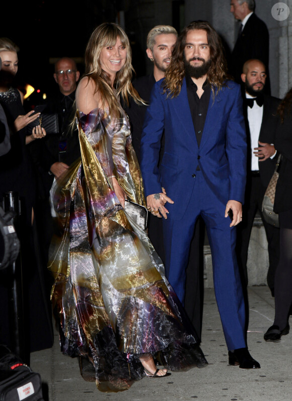 Heidi Klum et Tom Kaulitz assistent à la soirée "Angel Ball" de la Gabrielle's Angel Foundation au Cipriani Wall Street à New York, le 28 octobre 2019.