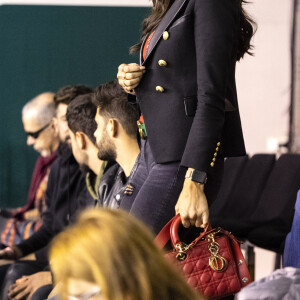 Jade Foret (Lagardère) dans les tribunes du match "Benoît Paire/Fernando Verdasco - Rohan Bopanna/Denis Shapovalov (4/6 - 5/7)" lors du tournoi Rolex Paris Masters 2019, le 30 octobre 2019. © Perusseau-Veeren/Bestimage