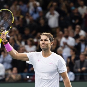 Match "Rafael Nadal - Adrian Mannarino (7/5-6/4)" lors du tournoi Rolex Paris Masters 2019, le 30 octobre 2019. © Perusseau-Veeren/Bestimage