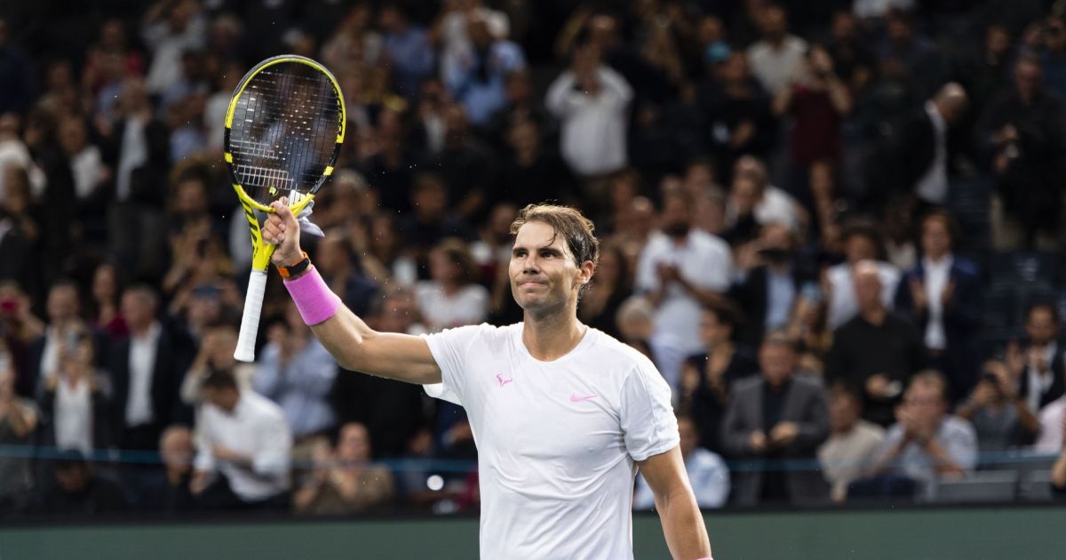 Match Rafael Nadal Adrian Mannarino 75 64 Lors Du Tournoi Rolex Paris Masters 2019 Le 30