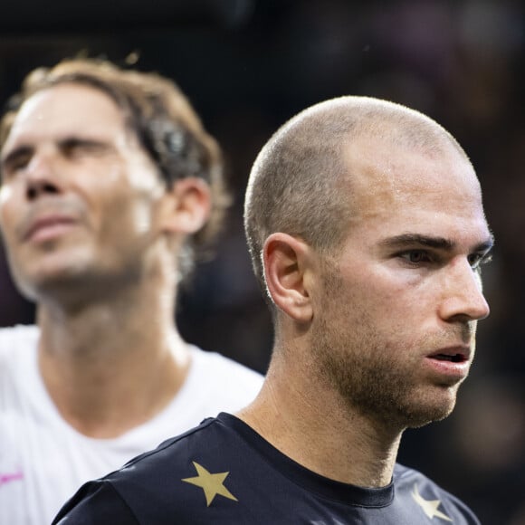 Match "Rafael Nadal - Adrian Mannarino (7/5-6/4)" lors du tournoi Rolex Paris Masters 2019, le 30 octobre 2019. © Perusseau-Veeren/Bestimage