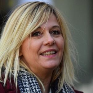 Flavie Flament - Journée internationale pour l'élimination de la violence à l'égard des femmes et du lancement de la grande cause du quinquennat, au Palais de l'Elysée, Paris, France. Le 25 novembre 2017. @Christian Liewig/ABACAPRESS.COM