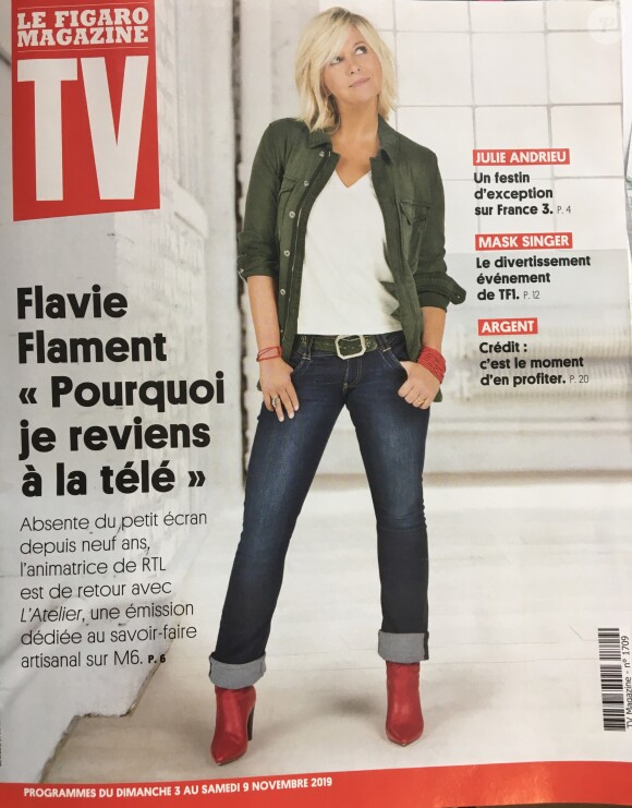 Retrouvez l'interview intégrale de Flavie Flament dans "Le Figaro TV Magazine", numéro 2036, du 3 au 9 novembre 2019.