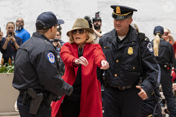 Jane Fonda, 81 ans, a été arrêtée par la police alors qu'elle menait une nouvelle manifestation le 1er novembre 2019 à Washington et faisait un sit-in dans l'un des bureaux du Sénat pour alerter les décideurs politiques et l'opinion publique sur l'urgence d'agir face à la crise du changement climatique.