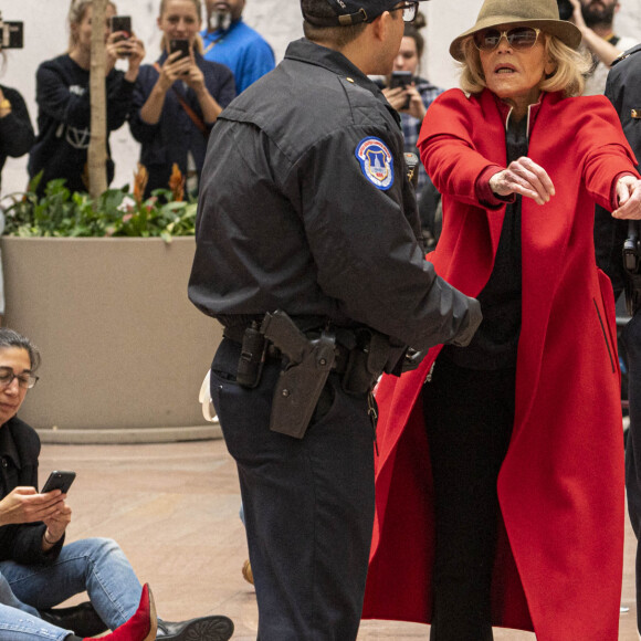 Jane Fonda, 81 ans, a été arrêtée par la police alors qu'elle menait une nouvelle manifestation le 1er novembre 2019 à Washington et faisait un sit-in dans l'un des bureaux du Sénat pour alerter les décideurs politiques et l'opinion publique sur l'urgence d'agir face à la crise du changement climatique.