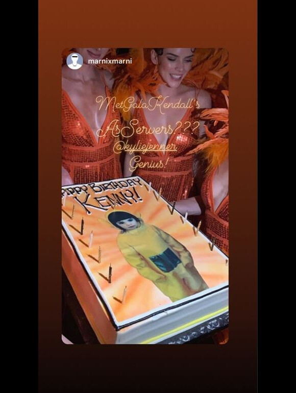 Le gâteau de Kendall Jenner le 31 octobre 2019.
