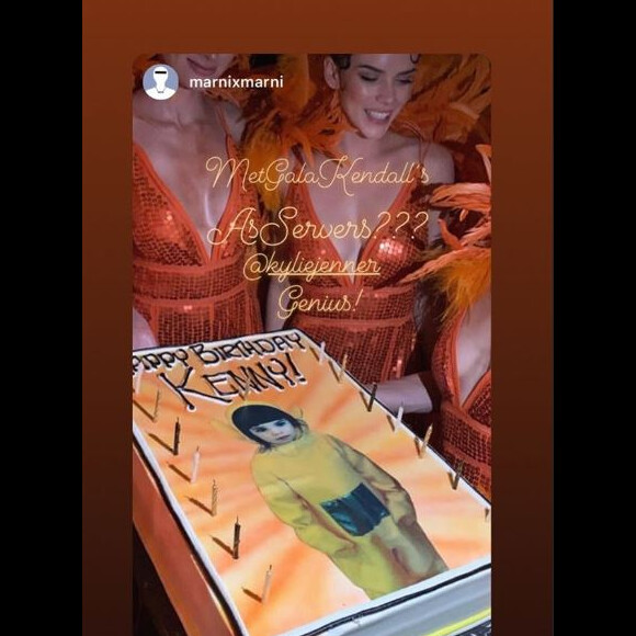 Le gâteau de Kendall Jenner le 31 octobre 2019.