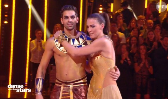 Linda Hardy et Christophe Licata lors du prime de "Danse avec le stars 2019" du 2 novembre, sur TF1