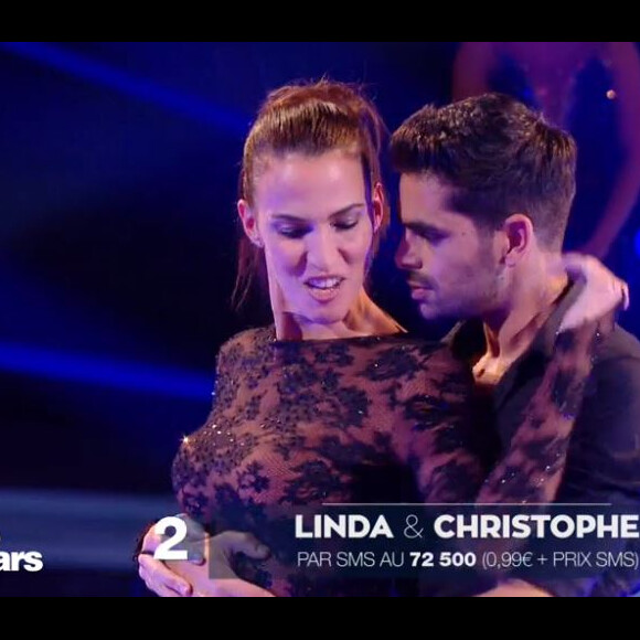 Linda Hardy et Christophe Licata lors du face-à-face, dans "Danse avec les stars 2019", le 2 novembre, sur TF1