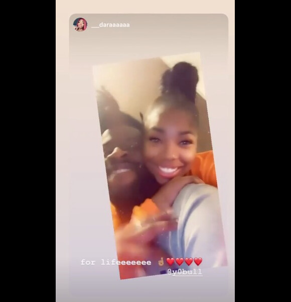 Reggie Bullock et sa soeur Keiosha Moore, capture d'une story Instagram du 2 novembre 2019