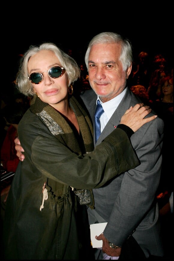 Marie Laforêt et Jean-Claude Brialy en 2006 lors de la Fashion Week à Paris.