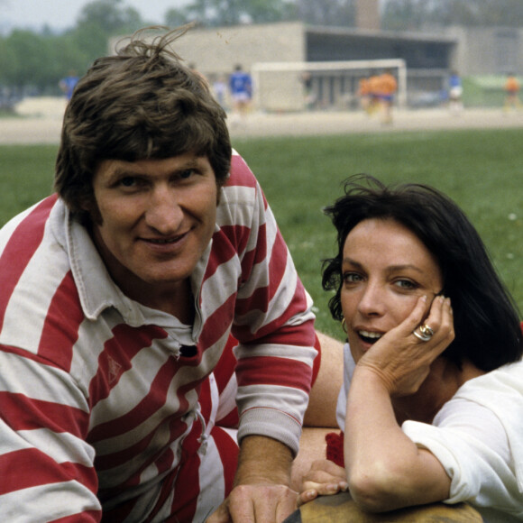 Walter Spanghero et Marie Laforêt en mai 1982.