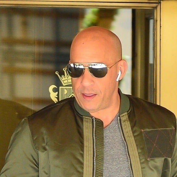 Exclusif - Vin Diesel quitte son hôtel à New York le 2 mai 2018. New York,