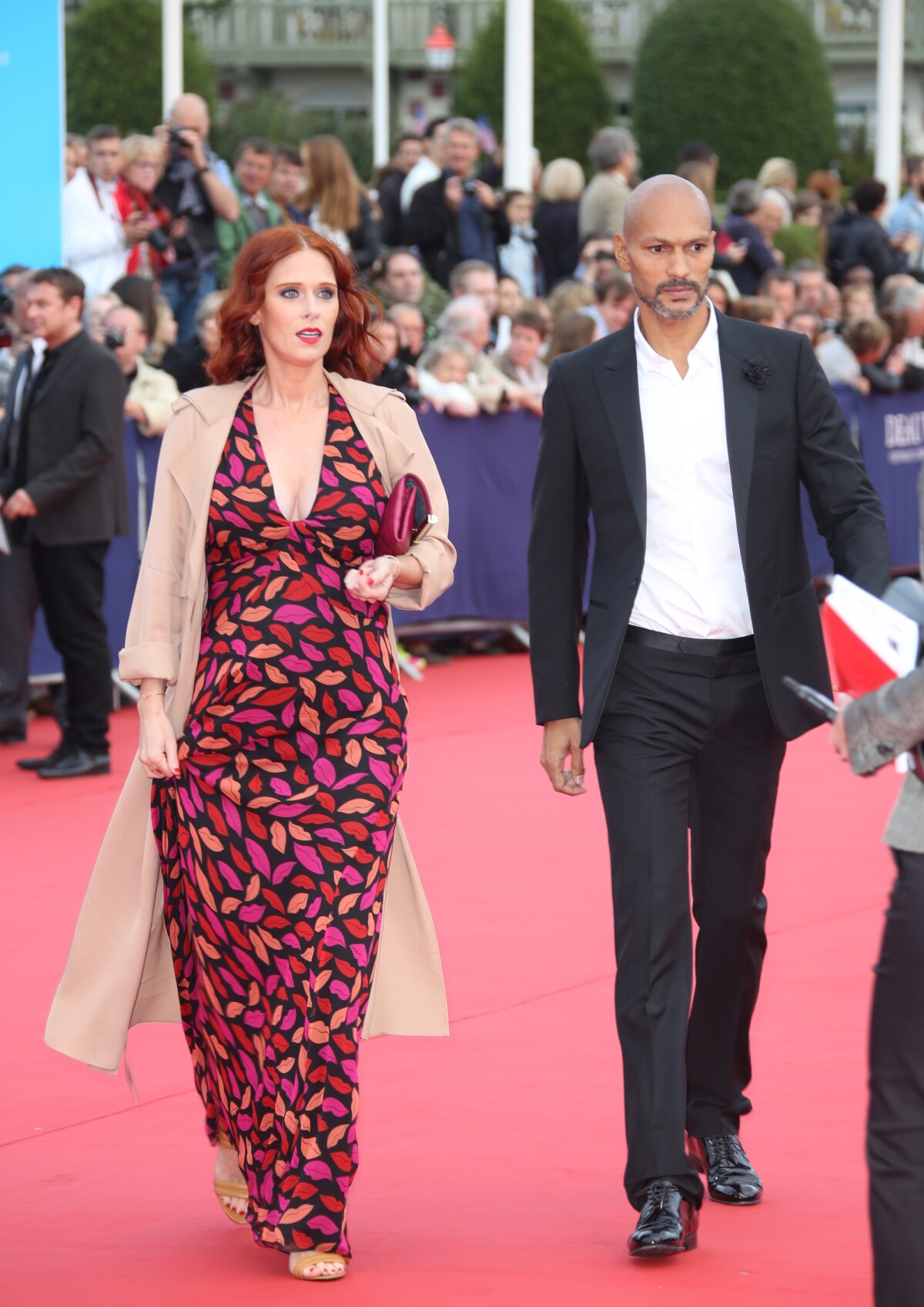 Photo Audrey Fleurot enceinte et son compagnon Djibril Glissant
