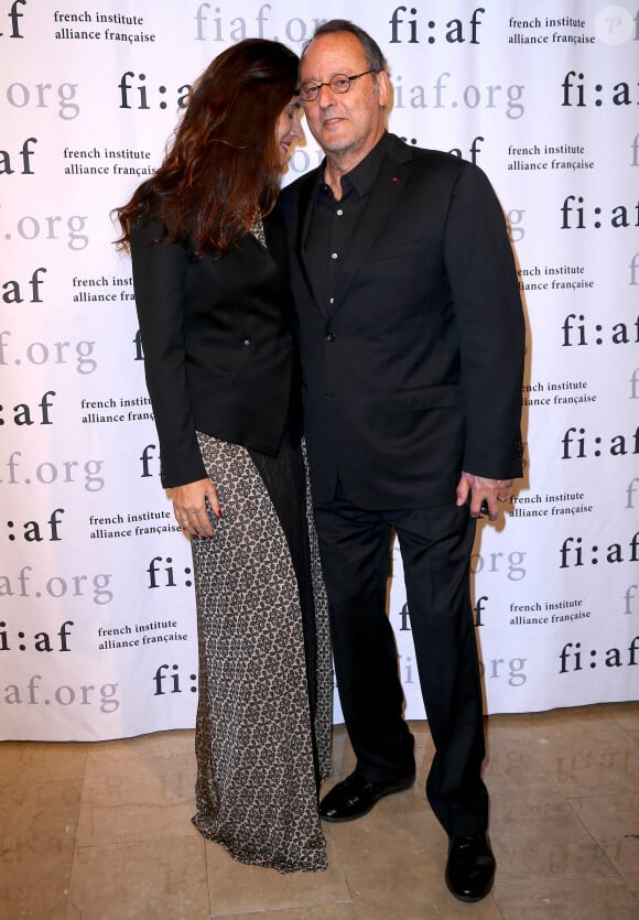 Jean Reno avec sa femme Zofia Borucka lors de la soirée Trophée des Arts Gala organisée par la French Institute Alliance Française (FIAF) au Plaza Hotel à New York le 4 novembre 2019.