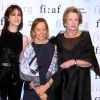 Charlotte Gainsbourg, Dominique Senequier et Marie Monique Steckel lors de la soirée Trophée des Arts Gala par la French Institute Alliance Française (FIAF) au Plaza Hotel à New York le 4 novembre 2019.