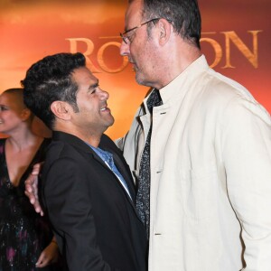 Jamel Debbouze et Jean Reno - Projection exceptionnelle du nouveau Disney "Le Roi Lion" au Grand Rex à Paris le 11 juillet 2019. © Coadic Guirec/Bestimage