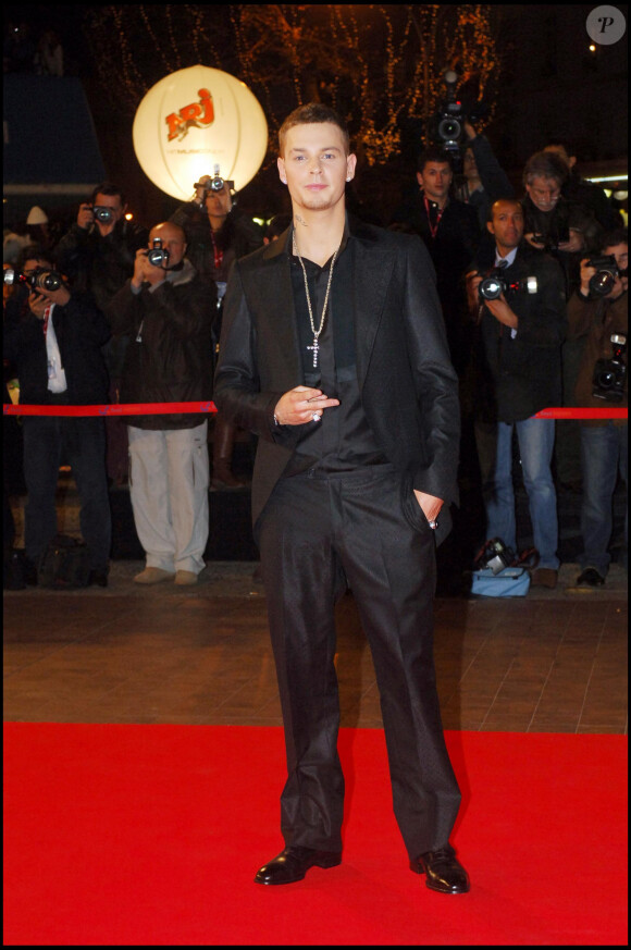 M. Pokora lors de la cérémonie des NRJ Music Awards à Cannes le 21 janvier 2006.