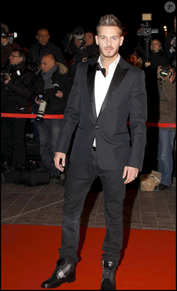 M. Pokora lors de la cérémonie des NRJ Music Awards, à Cannes, le 22 janvier 2011.