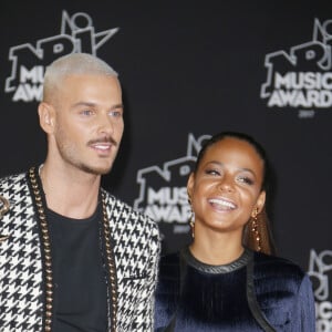 No Web - Le chanteur français M. Pokora (Matt Pokora) et sa compagne la chanteuse américaine Christina Milian - 19ème édition des NRJ Music Awards à Cannes le 4 novembre 2017. © Christophe Aubert via Bestimage