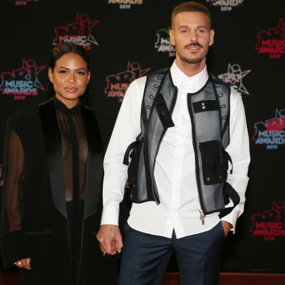 Christina Milian enceinte et son compagnon Matt Pokora (M. Pokora) - 21ème édition des NRJ Music Awards au Palais des festivals à Cannes le 9 novembre 2019. © Dominique Jacovides/Bestimage