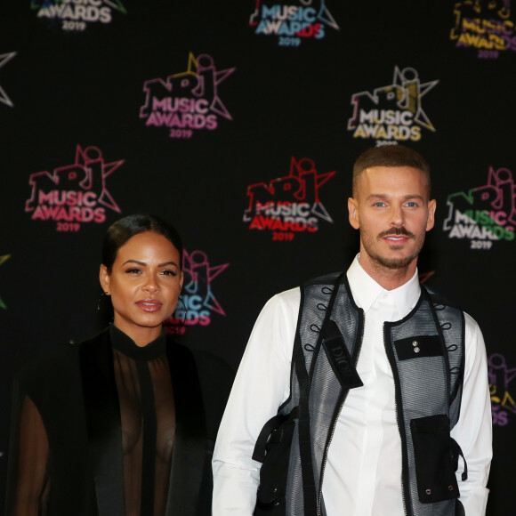 Christina Milian enceinte et son compagnon Matt Pokora (M. Pokora) - 21ème édition des NRJ Music Awards au Palais des festivals à Cannes le 9 novembre 2019. © Dominique Jacovides/Bestimage