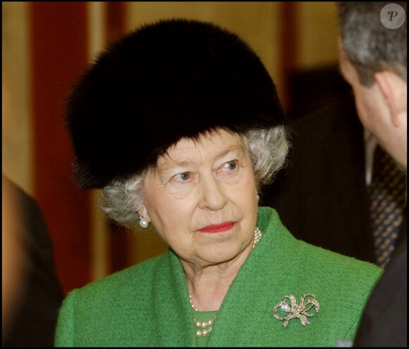 La reine Elizabeth II à l'université de Bristol, le 26 février 2005.