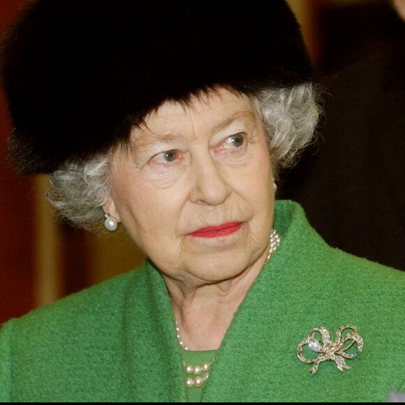 La reine Elizabeth II à l'université de Bristol, le 26 février 2005.