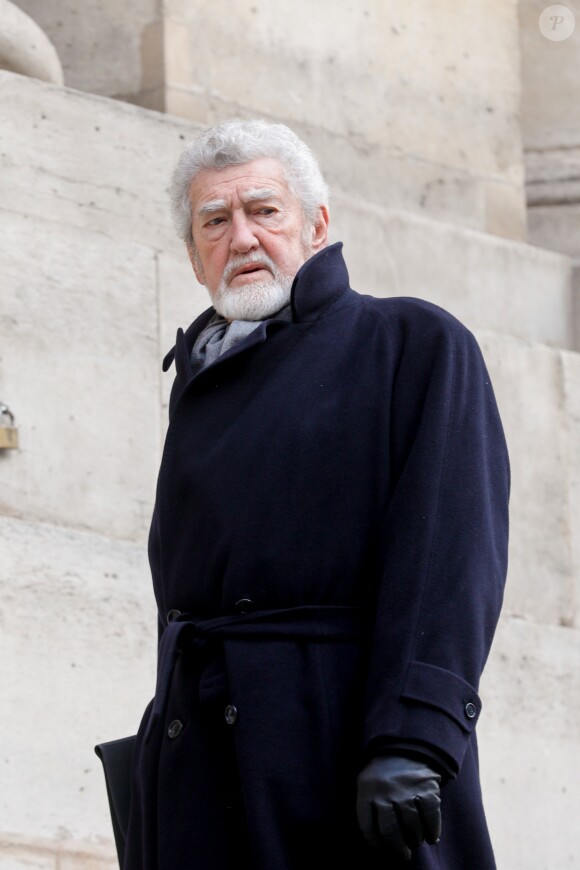 Patrick Préjean aux obsèques de la comédienne Pascale Roberts en l'église Saint Roch à Paris le 8 novembre 219.