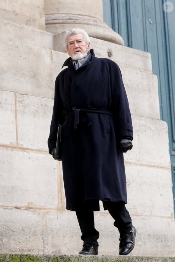 Patrick Préjean aux obsèques de la comédienne Pascale Roberts en l'église Saint Roch à Paris le 8 novembre 219.