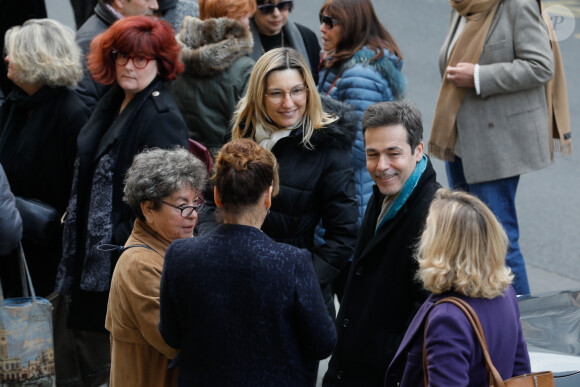 Arrivées aux obsèques de la comédienne Pascale Roberts en l'église Saint Roch à Paris le 8 novembre 2019.