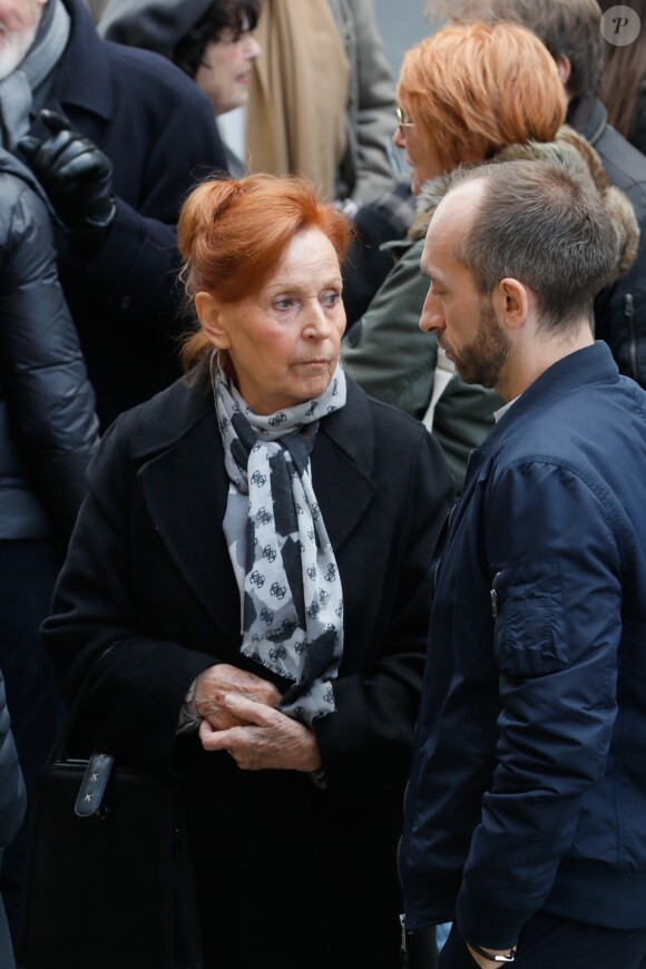 Arrivées aux obsèques de la comédienne Pascale Roberts en l'église Saint Roch à Paris le 8 novembre 2019.