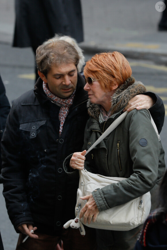 Arrivées aux obsèques de la comédienne Pascale Roberts en l'église Saint Roch à Paris le 8 novembre 2019.