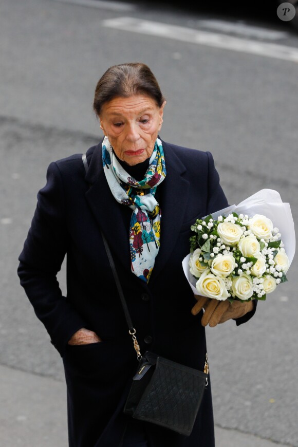 Arrivées aux obsèques de la comédienne Pascale Roberts en l'église Saint Roch à Paris le 8 novembre 2019.