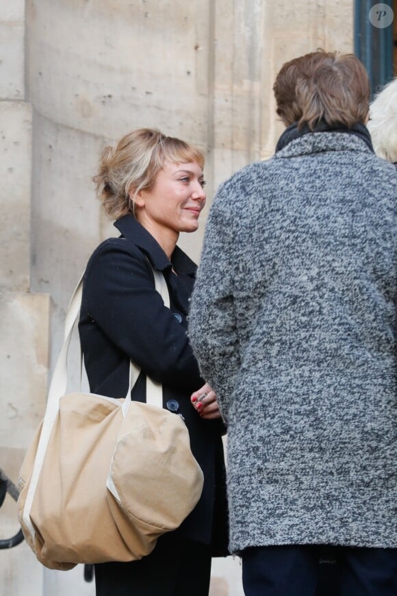 Guest - Sorties des obsèques de la comédienne Pascale Roberts en l'église Saint Roch à Paris le 8 novembre 2019.