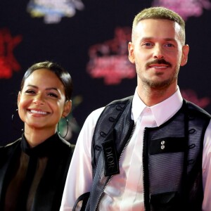 Christina Milian enceinte et son compagnon Matt Pokora (M. Pokora) - 21ème édition des NRJ Music Awards au Palais des festivals à Cannes le 9 novembre 2019. © Dominique Jacovides/Bestimage