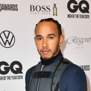 Lewis Hamilton assiste aux "GQ Men of the Year Awards 2019" à l'Opéra-Comique de Berlin, le 7 novembre 2019.