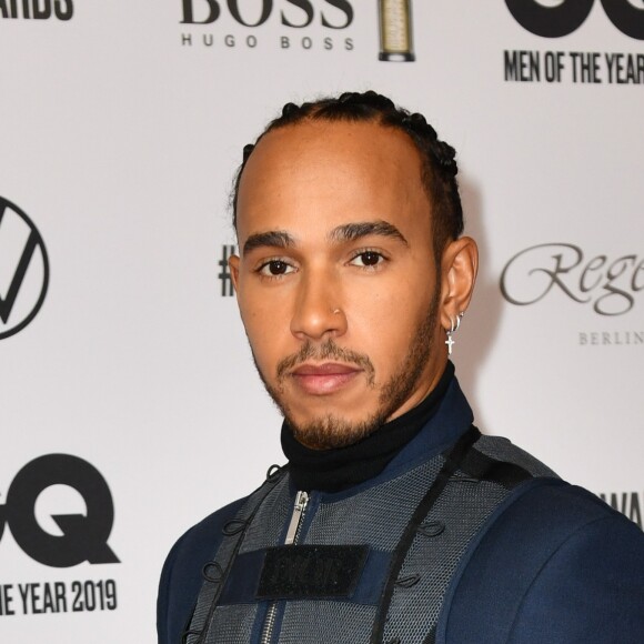 Lewis Hamilton assiste aux "GQ Men of the Year Awards 2019" à l'Opéra-Comique de Berlin, le 7 novembre 2019.