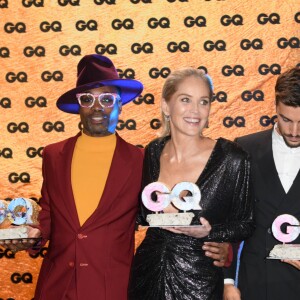 Billy Porter, Sharon Stone, Mariano Di Vaio et Lewis Hamilton à la soirée des "GQ Men of the Year Awards" à l'Opéra-Comique de Berlin, le 7 novembre 2019.