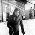 Roman Polanski à Gstaad au ski dans les années 1975.  