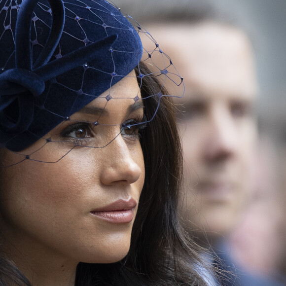 Meghan Markle, duchesse de Sussex, assiste au 'Remembrance Day', une cérémonie d'hommage à tous ceux qui sont battus pour la Grande-Bretagne, à Westminster Abbey, le 7 novembre 2019.