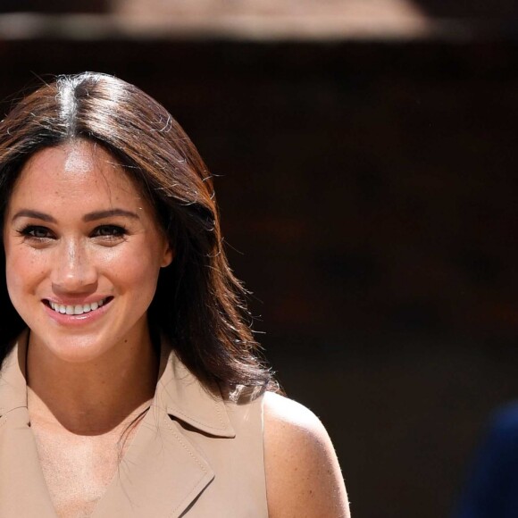 Meghan Markle à l'Université de Johannesburg où elle participe à une table ronde avec l'Association des universités du Commonwealth, dont elle est la marraine à Johannesburg, Afrique du Sud, le 1er octobre 2019.