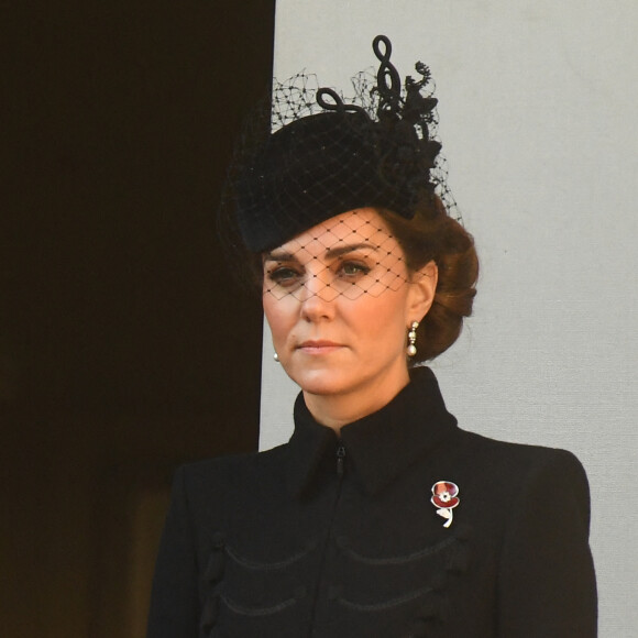 Kate Middleton - La famille royale réunie pour le Remembrance Sunday Service, au Cénotaphe de Londres, le 10 novembre 2019.