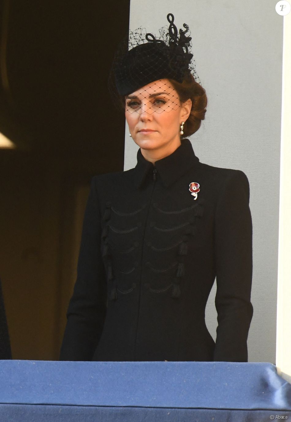  Kate Middleton - La famille royale réunie pour le Remembrance Sunday Service, au Cénotaphe de Londres, le 10 novembre 2019. 